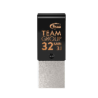 USB памет Team Group  M181, 32GB, USB 3.1 Gen 1, USB-C, Черен