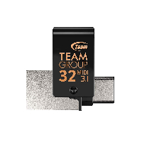 USB памет Team Group  M181, 32GB, USB 3.1 Gen 1, USB-C, Черен