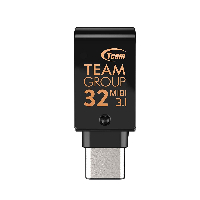 USB памет Team Group  M181, 32GB, USB 3.1 Gen 1, USB-C, Черен