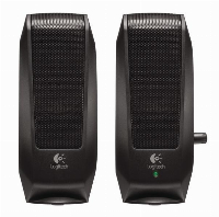 Тонколони Logitech S120, 2.0, 2.3 W, 220V, черен
