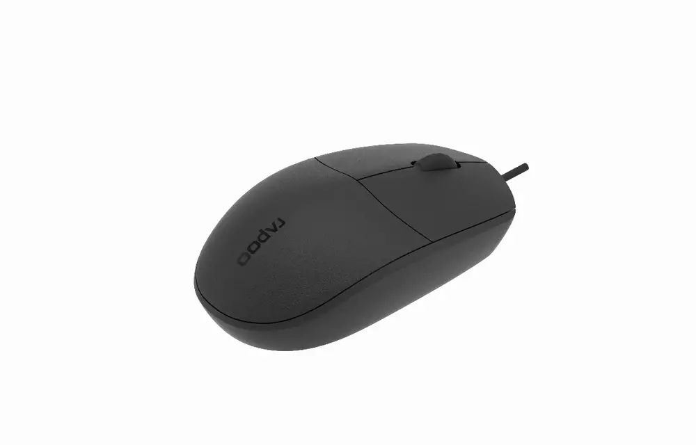 Мишка RAPOO N100 Optical Wired Black