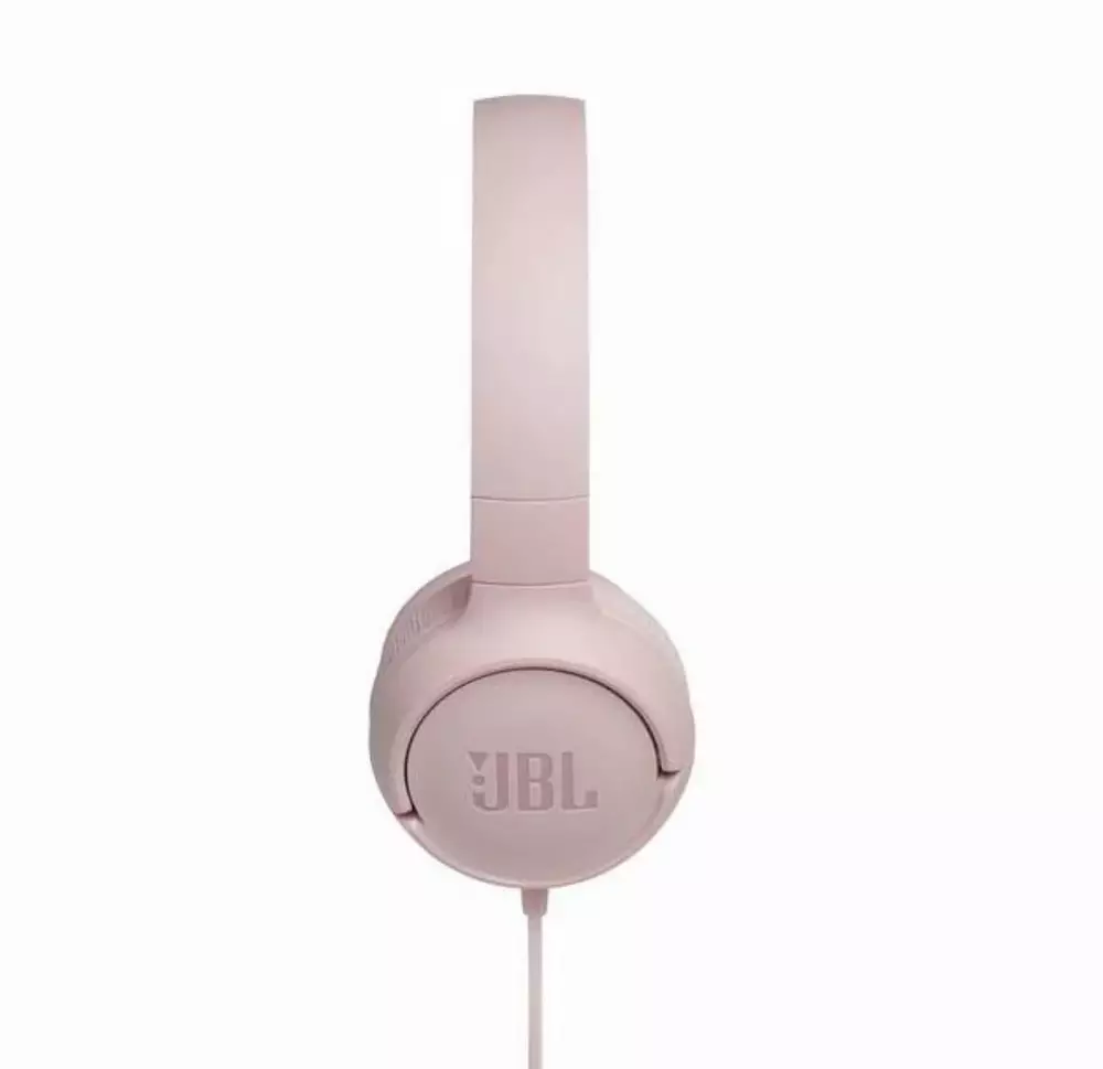 Слушалки с микрофон JBL T500, Розов