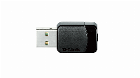 Безжичен Wireless адаптер D-Link, Dual band, AC600 MU-MIMO, 2.4GHz, USB 2.0, Черен