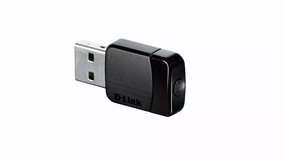 Безжичен Wireless адаптер D-Link, Dual band, AC600 MU-MIMO, 2.4GHz, USB 2.0, Черен