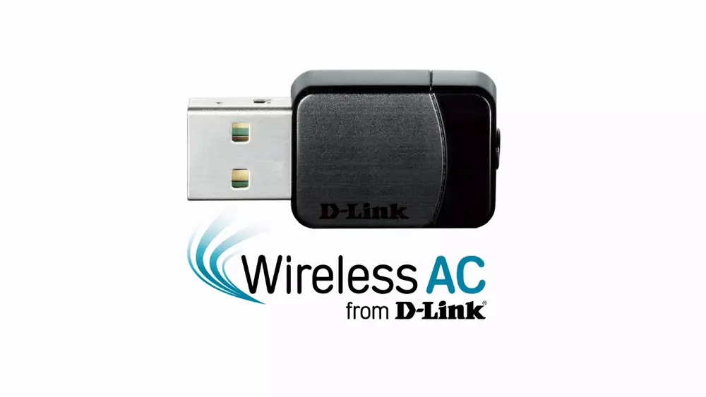Безжичен Wireless адаптер D-Link, Dual band, AC600 MU-MIMO, 2.4GHz, USB 2.0, Черен