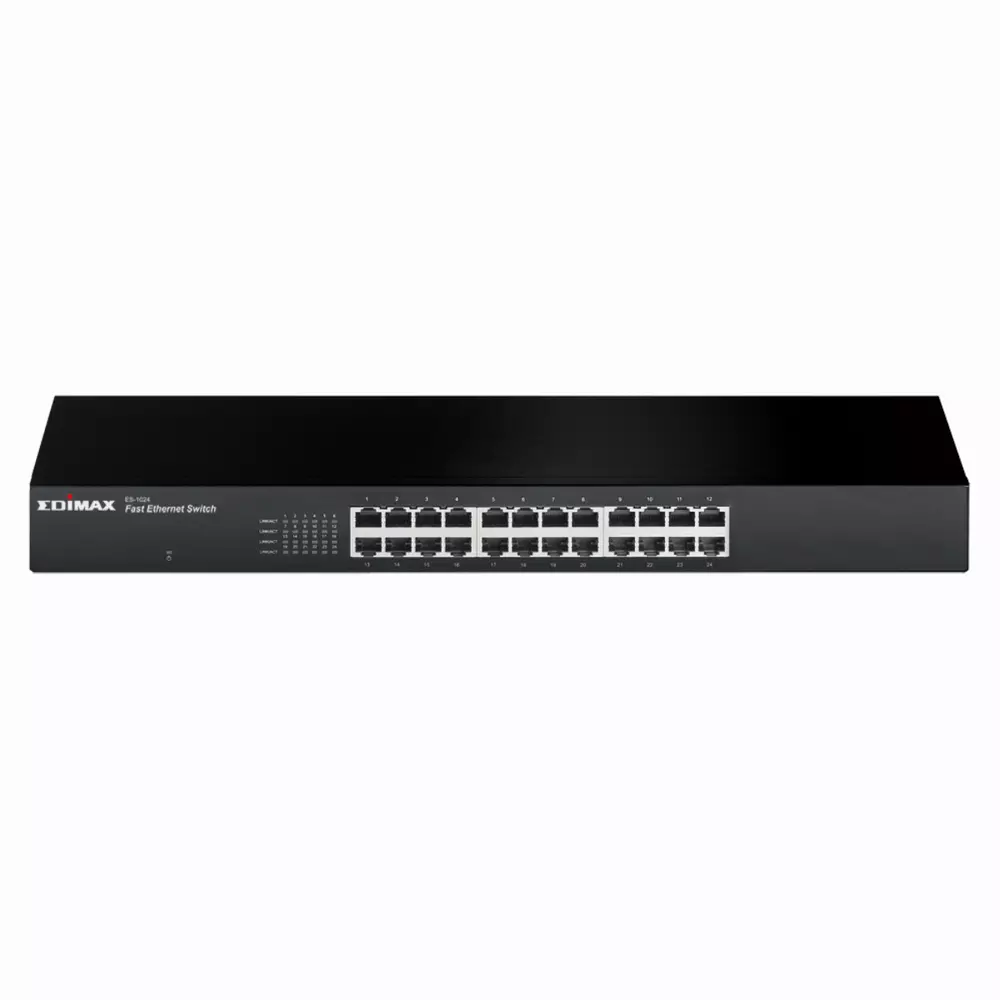 Суич EDIMAX ES-1024, 24 портов, 10/100Mbps, за монтиране в шкаф