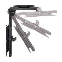 Таванна стойка за TV HAMA 118654, Регулируема, 19"-46", 20 кг, Черна