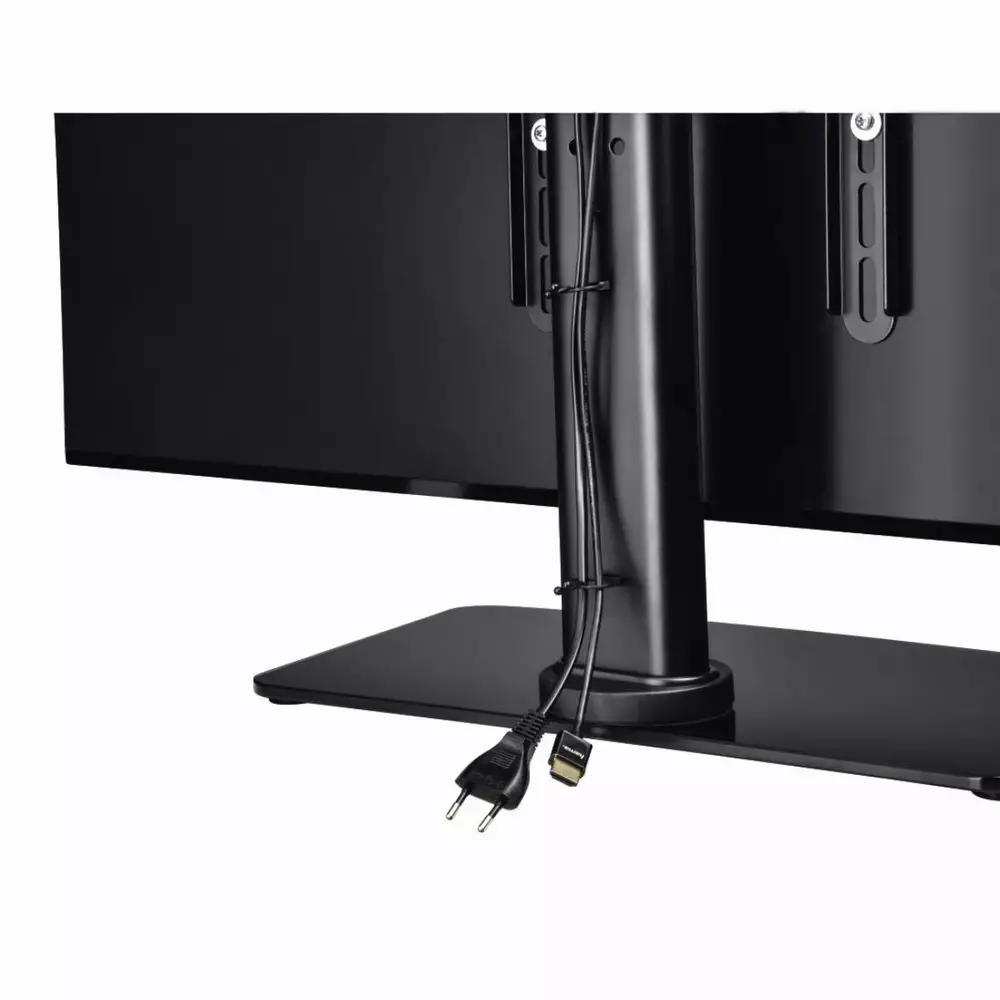 Стойка с поставка за TV HAMA 108789, Регулируема, 55", 30 кг, 400 x 400, Черен
