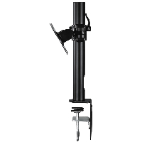 Стойка за 2 монитора за бюро HAMA 95830, Регулируема, 10"-26", 20 кг, 2 рамeнa, Черен