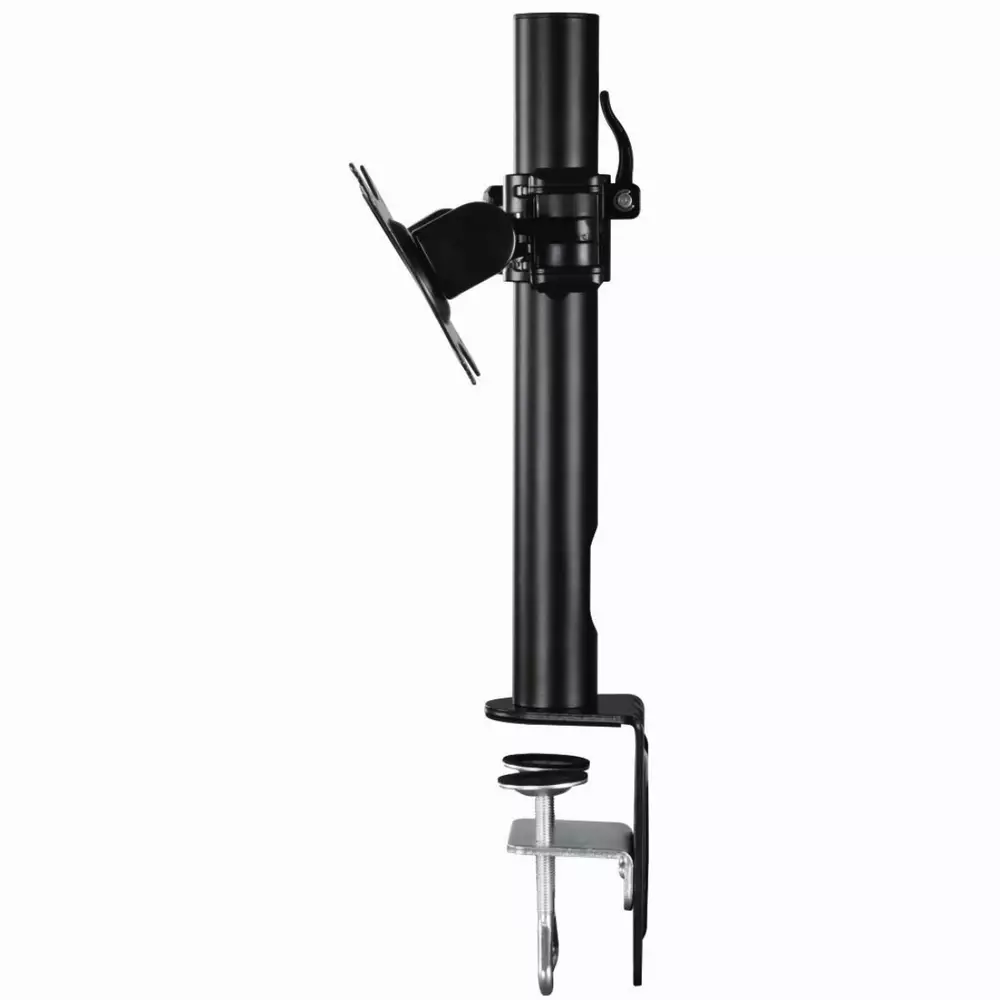 Стойка за 2 монитора за бюро HAMA 95830, Регулируема, 10"-26", 20 кг, 2 рамeнa, Черен