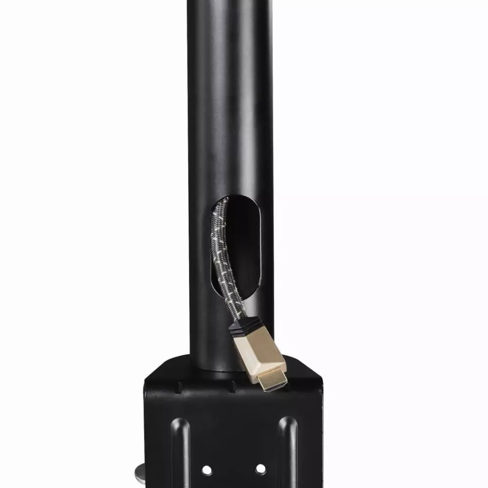 Стойка за 2 монитора за бюро HAMA 95830, Регулируема, 10"-26", 20 кг, 2 рамeнa, Черен