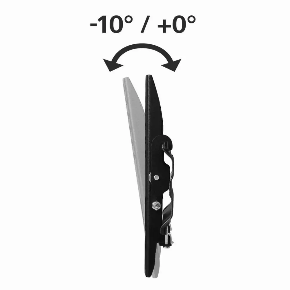 Τοίχου στήριγμα για TV HAMA 118114, Κλίση 0/10°, 19"-48", 25 κιλά, VESA 200, 1 αστέρι, Μαύρος