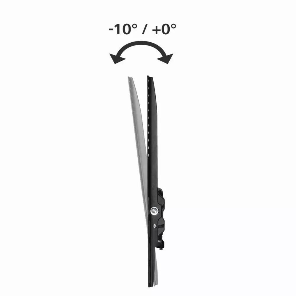 Стенна стойка за TV HAMA 118108, Фиксирана, 32"-75", 40 кг, 1 Звезда, Черен