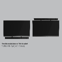 Стойка за Sound Bar HAMA 118026, Фиксирана, 20 кг, Черен