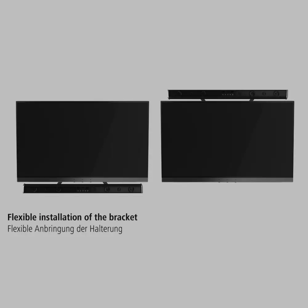 Στήριγμα για Sound Bar HAMA 118026, Σταθερό, 20 κιλά, Μαύρος