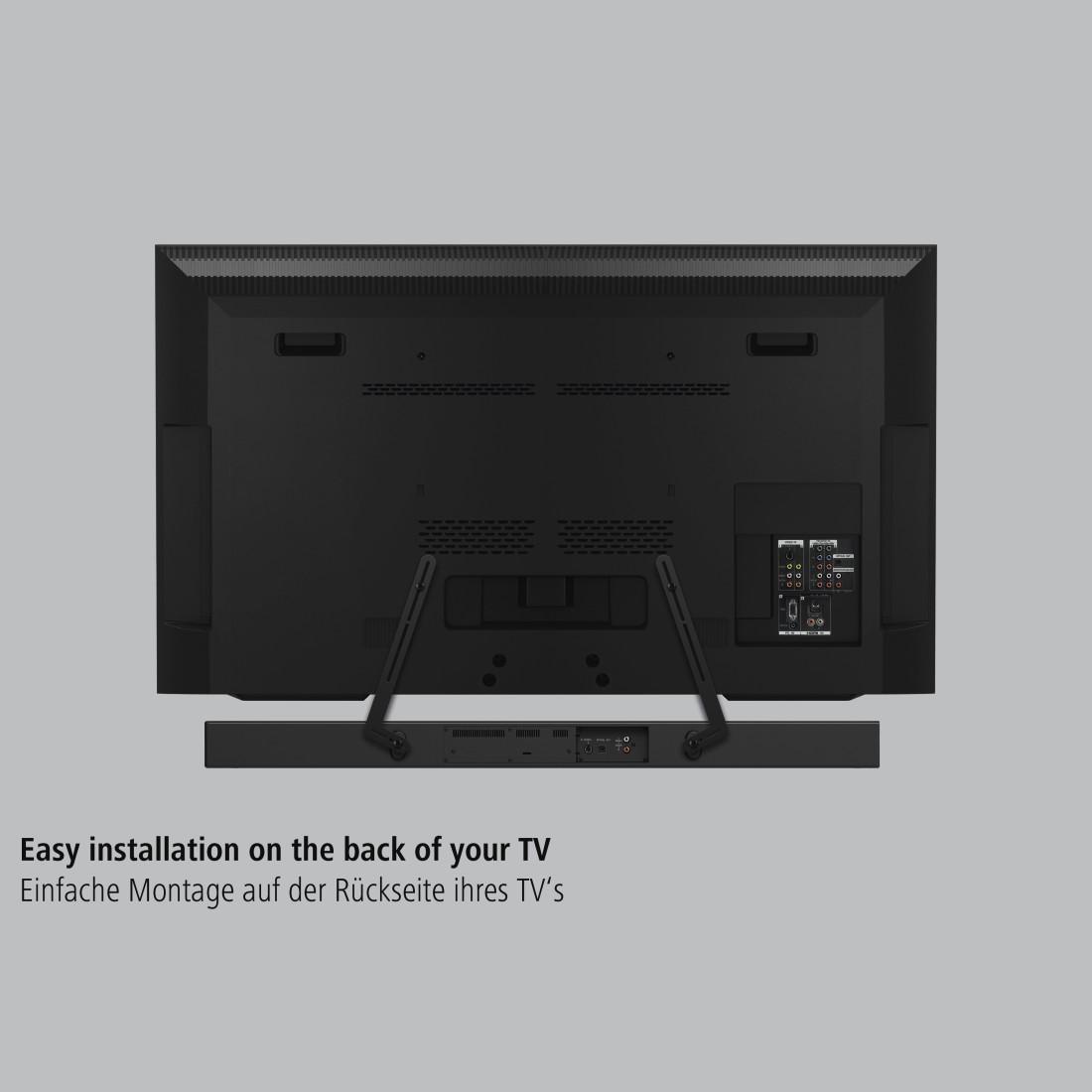 Στήριγμα για Sound Bar HAMA 118026, Σταθερό, 20 κιλά, Μαύρος