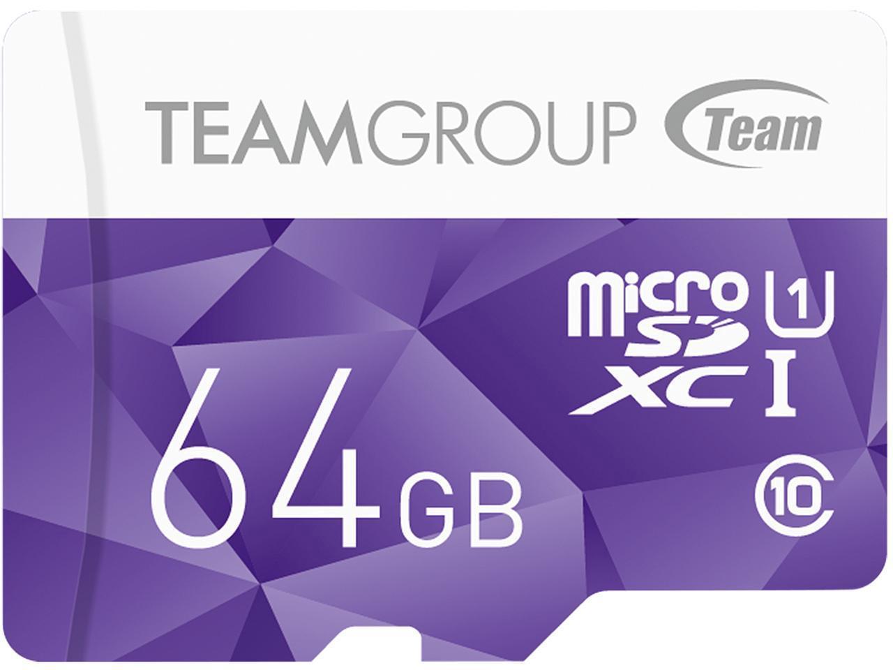 Карта памет Team Group Color microSDXC 64GB, UHS-I Class 10 + SD Адаптер
