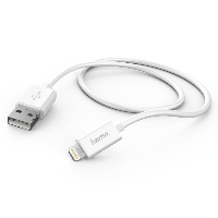 Кабел за зареждане и синхронизация HAMA 178330, USB - Lightning, 0.6 м., Бял, булк опаковка