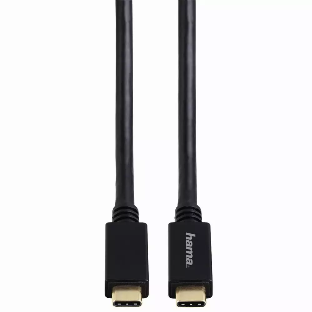 Кабел HAMA USB 3.1 Gen 2, USB-C мъжко - USB-C мъжко,  м, 10 Gbit/s, 5A/100W