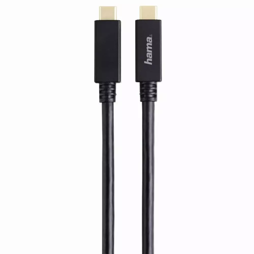 Кабел HAMA USB 3.1 Gen 2, USB-C мъжко - USB-C мъжко,  м, 10 Gbit/s, 5A/100W