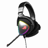 Геймърски слушалки ASUS ROG Delta Hi-Res ESS Quad-DAC, Aura Sync, Черен - 90YH00Z1-B2UA00