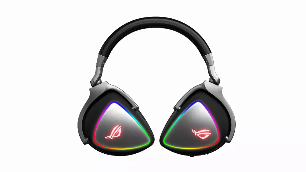 Геймърски слушалки ASUS ROG Delta Hi-Res ESS Quad-DAC, Aura Sync, Черен - 90YH00Z1-B2UA00