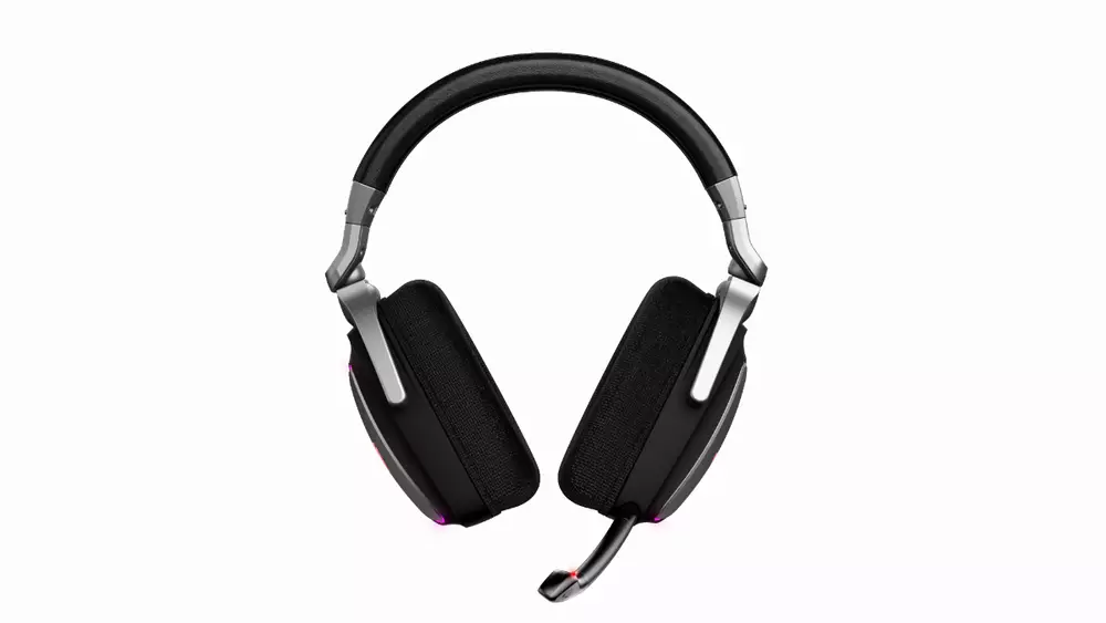 Геймърски слушалки ASUS ROG Delta Hi-Res ESS Quad-DAC, Aura Sync, Черен - 90YH00Z1-B2UA00