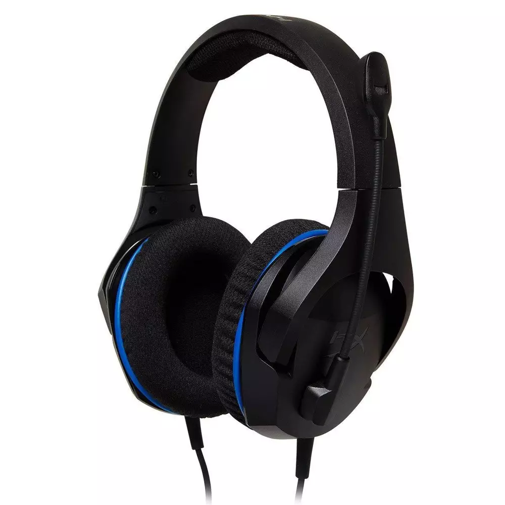 Геймърски слушалки HyperX, Cloud Stinger Core (PS4), Микрофон, Черен/Син