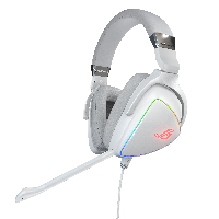 Геймърски слушалки ASUS ROG Delta Hi-Res ESS Quad-DAC, Aura Sync, Бял
