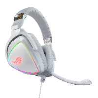 Геймърски слушалки ASUS ROG Delta Hi-Res ESS Quad-DAC, Aura Sync, Бял
