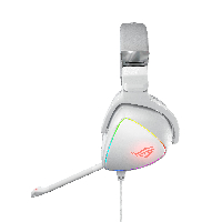 Геймърски слушалки ASUS ROG Delta Hi-Res ESS Quad-DAC, Aura Sync, Бял