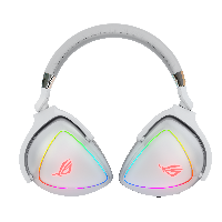 Геймърски слушалки ASUS ROG Delta Hi-Res ESS Quad-DAC, Aura Sync, Бял
