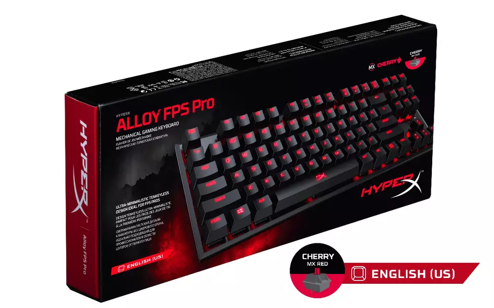 Геймърскa механична клавиатура Kingston HyperX Alloy FPS Pro M червени суичове