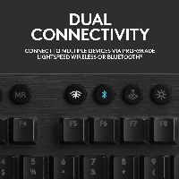 Безжична геймърска механична клавиатура Logitech, G915 Lightsync RGB, Tactile суичове