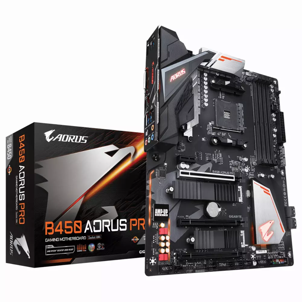 Дънна платка GIGABYTE B450 AORUS PRO