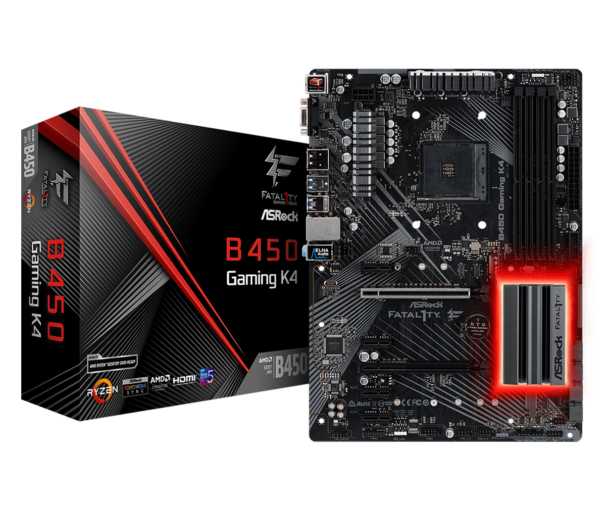 Дънна платка ASROCK B450 Fatal1ty Gaming K4