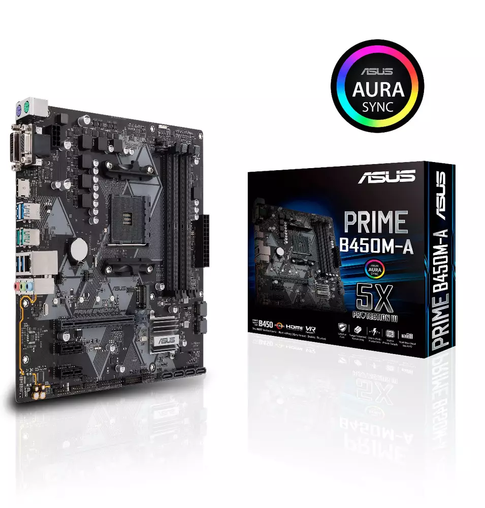 Дънна платка ASUS Prime B450M-A