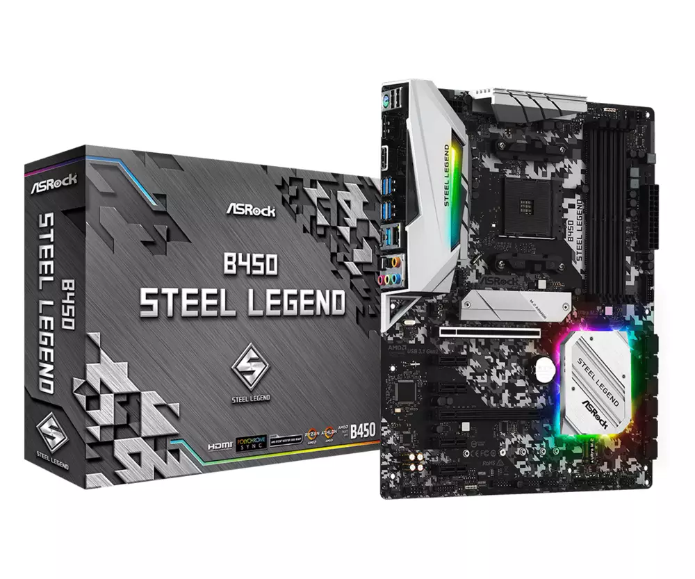 Дънна платка ASROCK B450 Steel Legend 