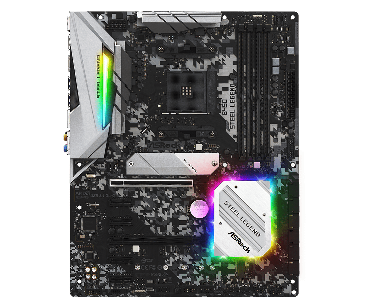 Дънна платка ASROCK B450 Steel Legend 