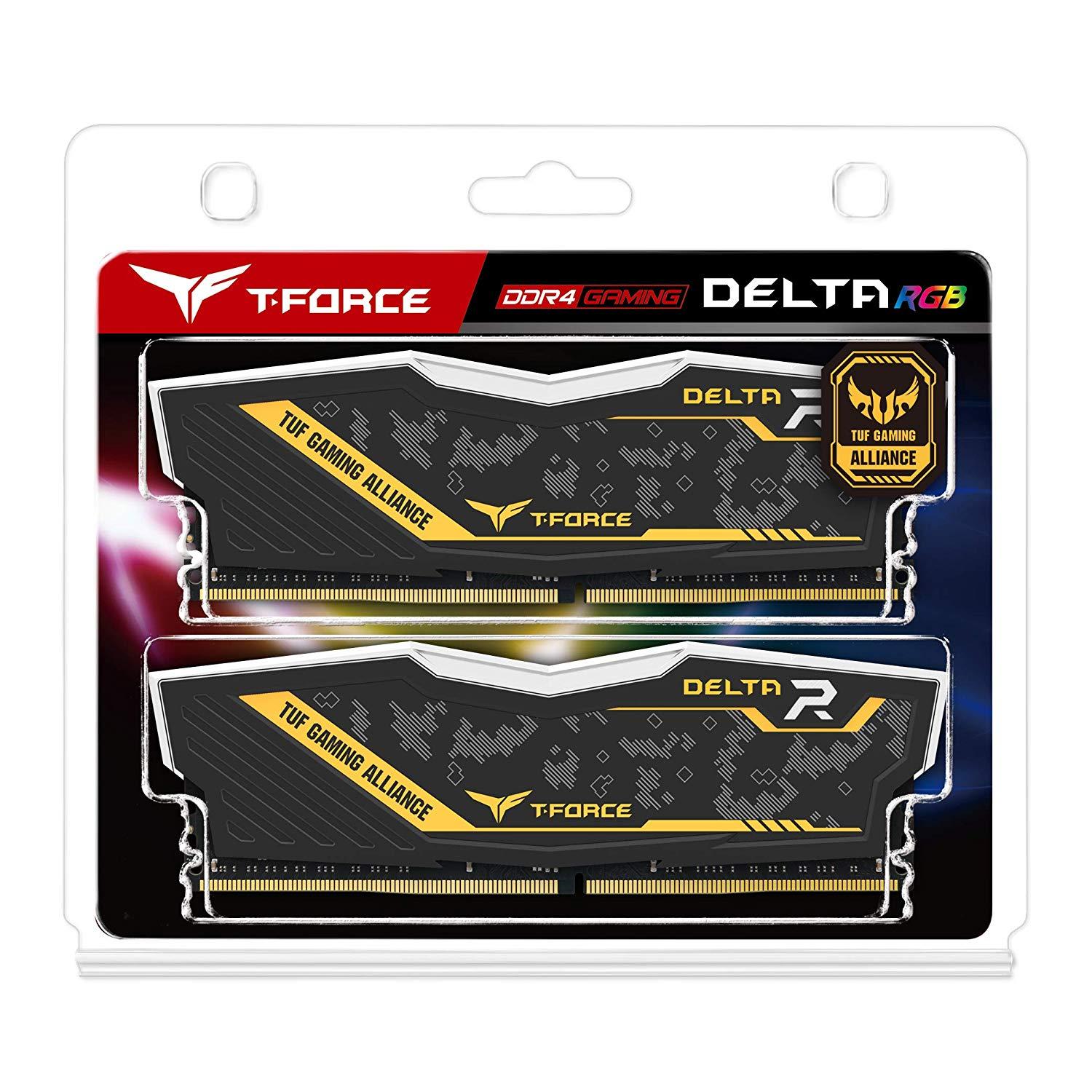 Памет Team Group Delta RGB TUF 32GB (2x16GB) 3200MHz DDR4 CL16