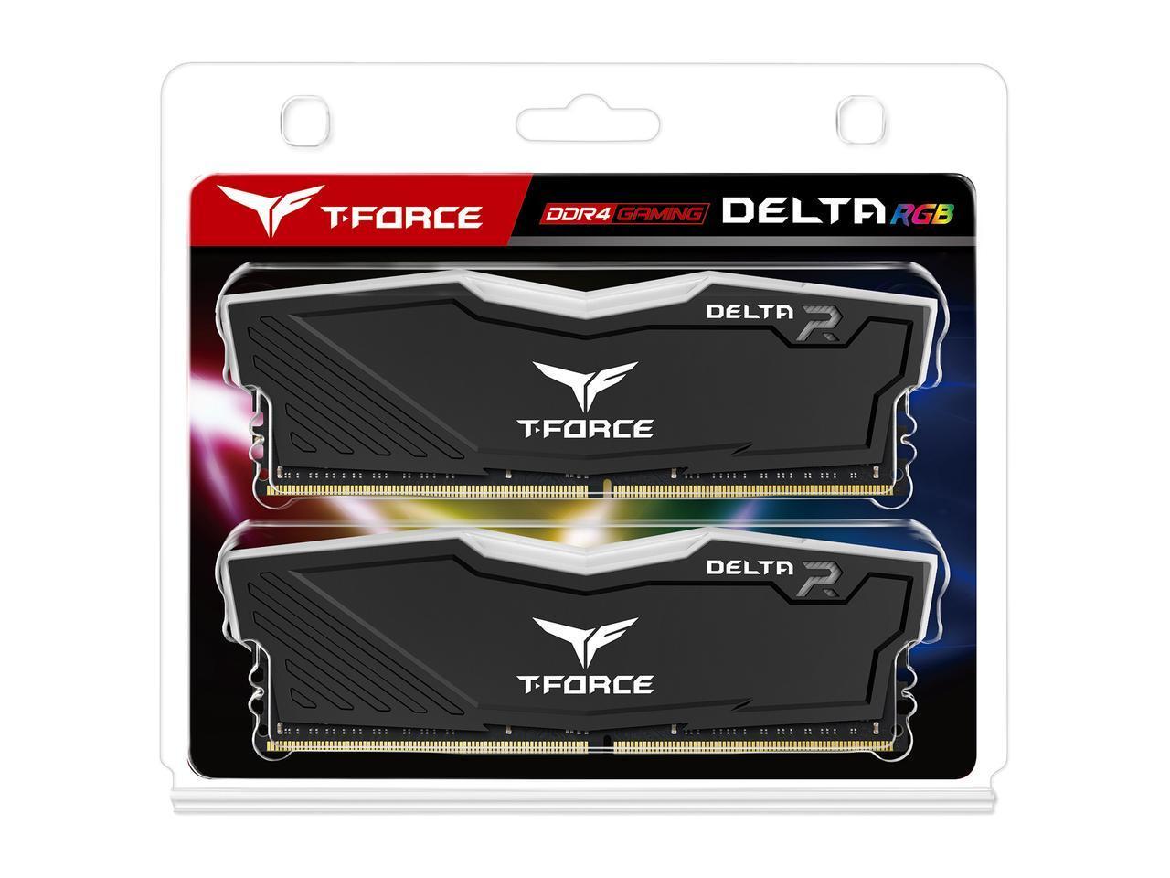 Памет Team Group T-Force Delta RGB Black 16GB (2x8GB) 3200MHz CL16