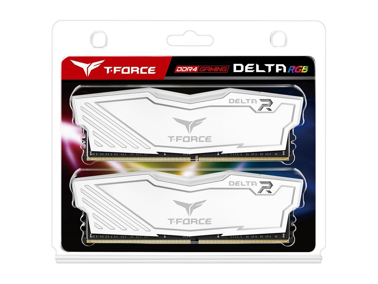Памет Team Group T-Force Delta RGB White 16GB (2x8GB) DDR4 3200MHz CL16