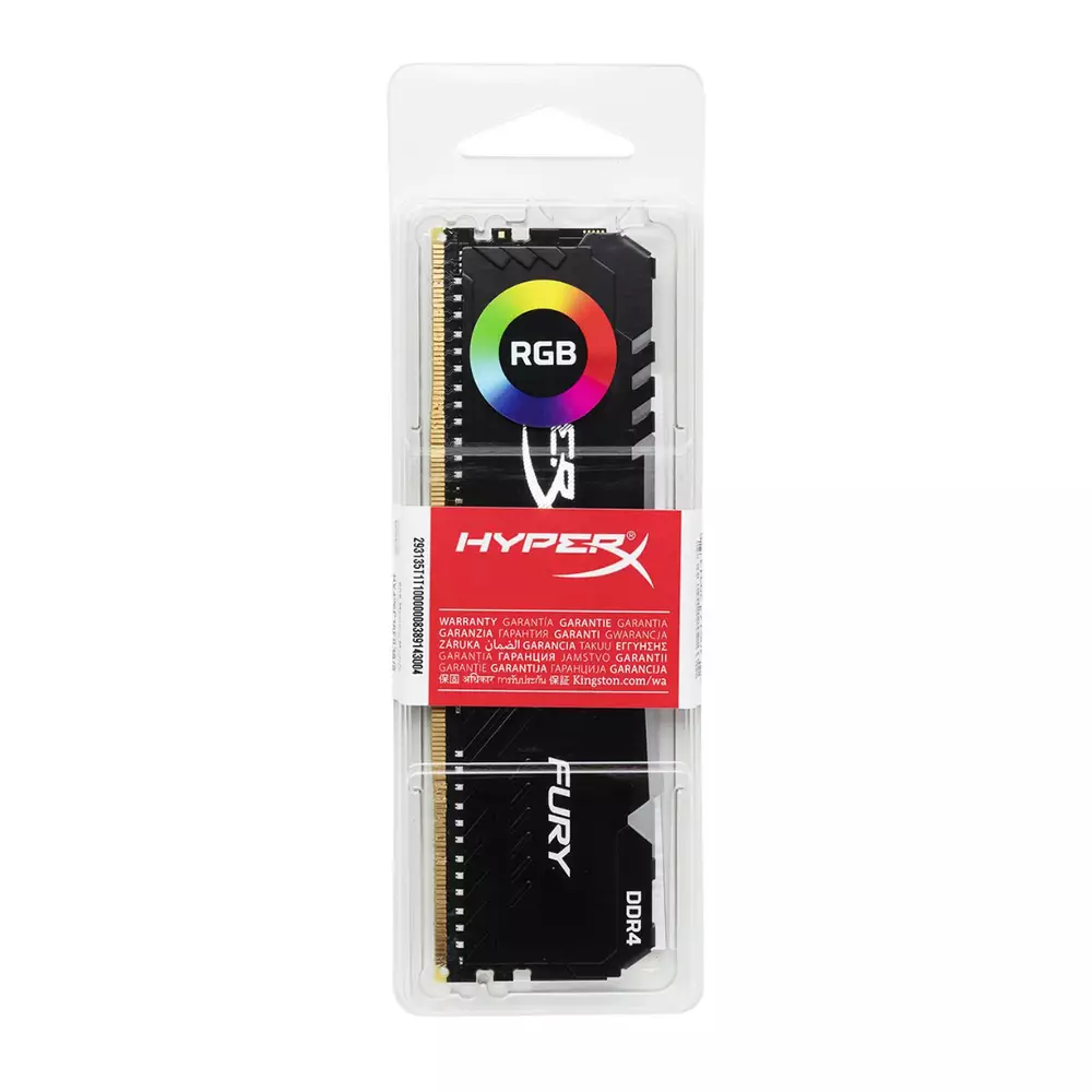 Памет Kingston HyperX Fury RGB 8GB 3200MHz DDR4 CL16