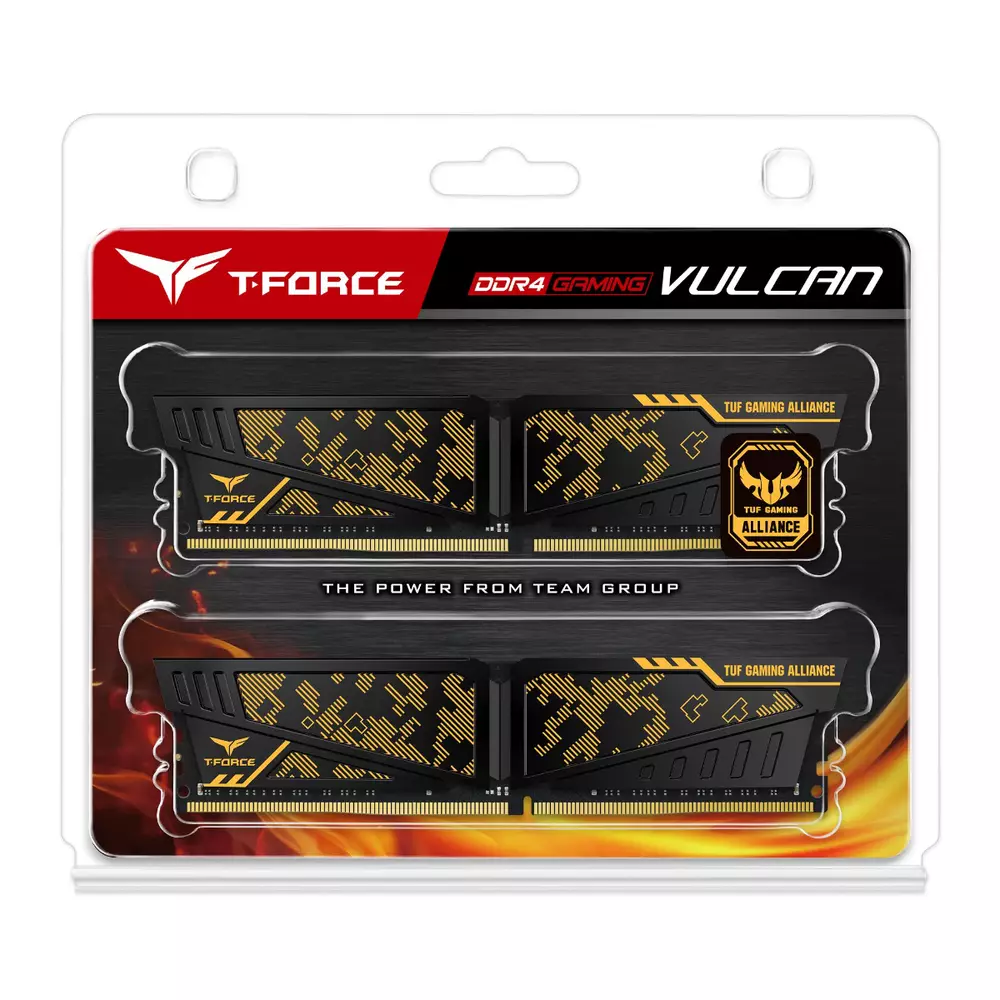 Μνήμη Team Group T-Force Vulcan TUF 16GB (2x8GB) 3600MHz DDR4 CL19