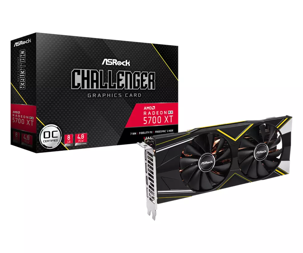 Видео карта Asrock Radeon RX 5700 XT Challenger D 8G OC