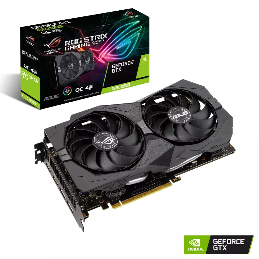 Видео карта ASUS ROG Strix GeForce GTX 1650 Super OC Edition 4GB