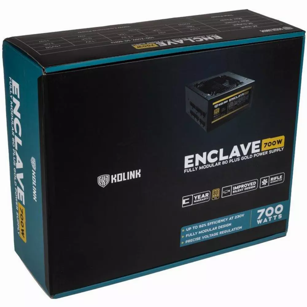 Захранване Kolink Enclave 700W 80+ Gold PSU