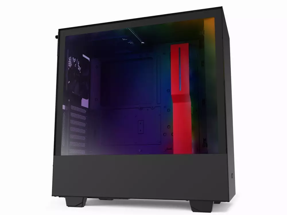 Кутия NZXT H510i Smart Matte Black/Red