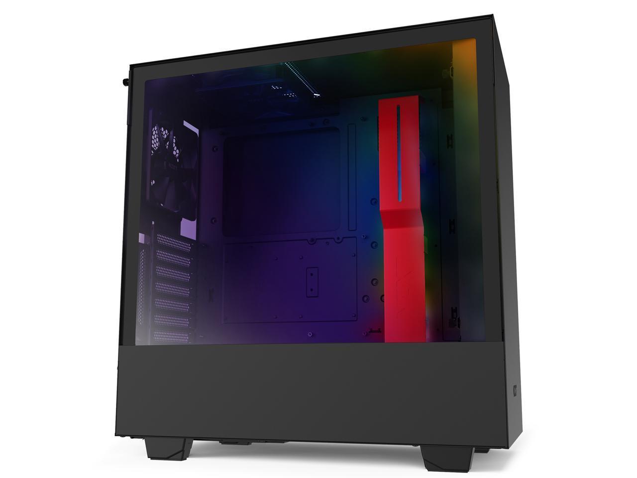 Кутия NZXT H510i Smart Matte Black/Red