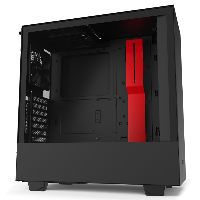 Кутия NZXT H510i Smart Matte Black/Red